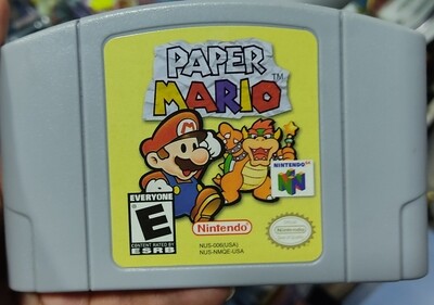 NELA Paper Mario Nintendo 64 Cartucho