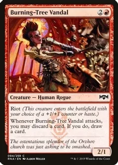 Burning-Tree Vandal 094/259 - Ravnica Allegiance (RNA) Ravnica Allegiance (Español)