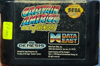 SJ Captain America and the Avengers Sega Genesis Cartucho