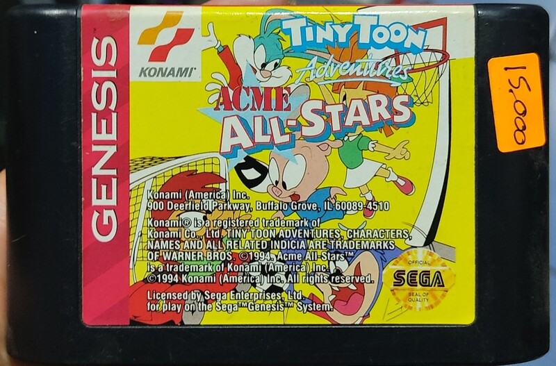 SJ Tiny Toons Adventures Acme All Stars Sega Genesis Cartucho