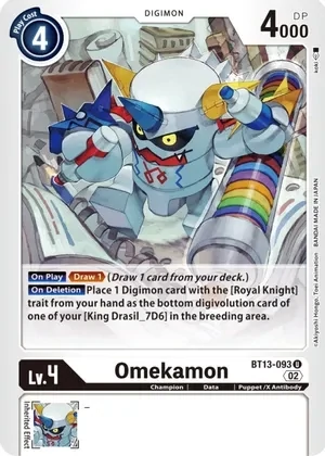 Omekamon - Versus Royal Knights (BT13)
Versus Royal Knights
