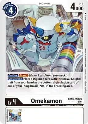 Omekamon - Versus Royal Knights (BT13)
Versus Royal Knights