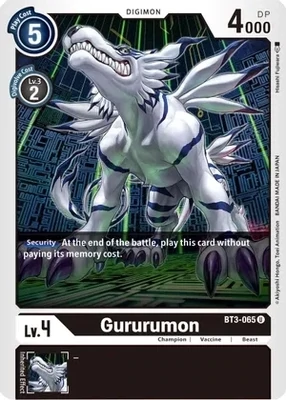 Gururumon - Release Special Booster (BT01-03)
Release Special Booster
