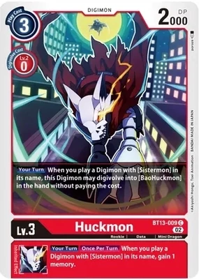 Huckmon - Versus Royal Knights (BT13)
Versus Royal Knights