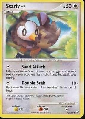 Starly - 75/100 - Common Diamond &amp; Pearl: Stormfront Singles