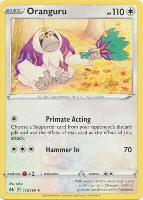 Oranguru - 119/159 - Rare
Crown Zenith Singles