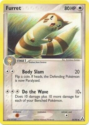 Furret - 33/92 - Uncommon
Ex Legend Maker Singles