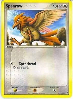Spearow - 61/100 - Common
Ex Crystal Guardians Singles