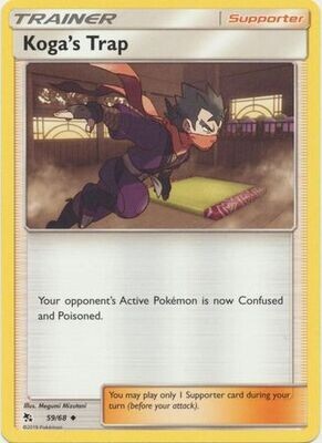 Koga&#39;s Trap - 59/68 - Uncommon Hidden Fates Singles