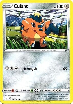 Cufant - 131/189 - Common Sword &amp; Shield: Darkness Ablaze Singles