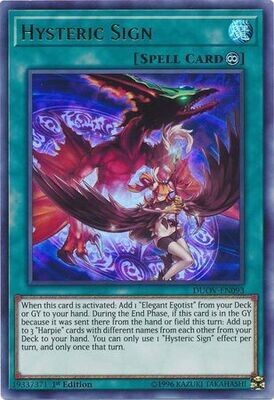 Hysteric Sign - DUOV-EN093 - Ultra Rare 1st Edition
Duel Overload 1st Edition Singles
