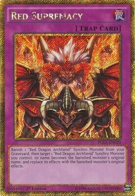 Red Supremacy - PGL3-EN020 - Gold Secret Rare 1st Edition
Premium Gold: Infinite Gold Singles
