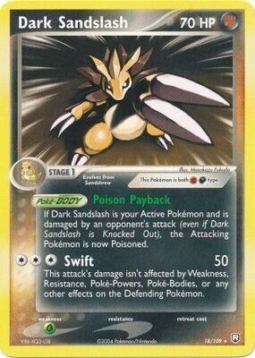 Dark Sandslash - 18/109 - Rare
Ex Team Rocket Returns Singles