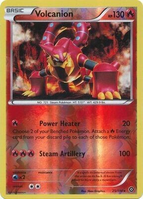 Volcanion - 25/114 - Rare Reverse Holo
XY: Steam Siege Reverse Holo Singles