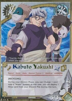 Kabuto Yakushi - 828 - Rare
Naruto: Will of Fire