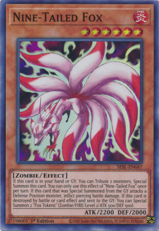 Nine-Tailed Fox - SESL-EN047 - Super Rare 1st Edition Secret Slayers Singles