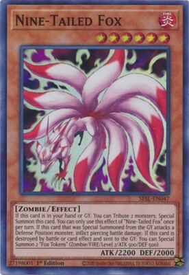 Nine-Tailed Fox - SESL-EN047 - Super Rare 1st Edition Secret Slayers Singles