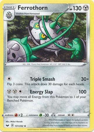 Ferrothorn - 131/202 - Uncommon Sword &amp; Shield (Base Set) Singles