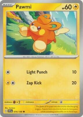 Pawmi - 074/198 - Common
Scarlet &amp; Violet (Base Set) Singles (Español)
