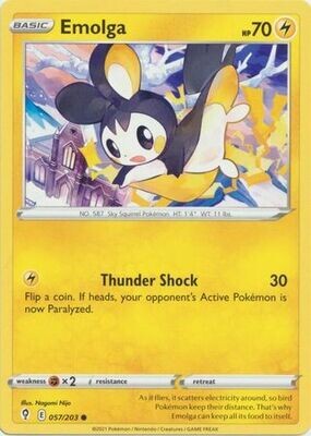 Emolga - 057/203 - Common Sword &amp; Shield: Evolving Skies Singles (Español)