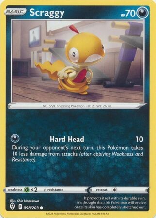 Scraggy - 098/203 - Common
Sword &amp; Shield: Evolving Skies Singles (Español)