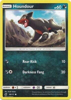 Houndour - 58/111 - Common
Sun &amp; Moon: Crimson Invasion Singles