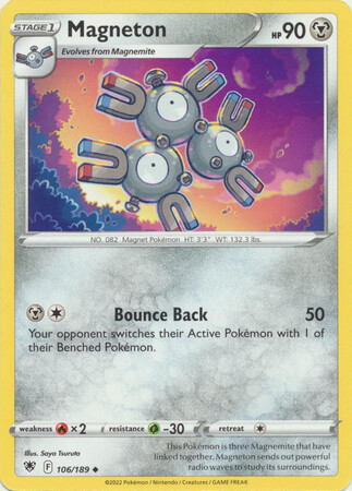 Magneton - 106/189 - Uncommon Sword &amp; Shield: Astral Radiance Singles