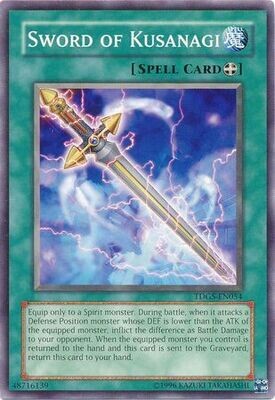 Sword of Kusanagi - TDGS-EN054 - Common Unlimited
The Duelist Genesis [TDGS] Unlimited Singles
