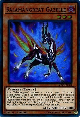 Salamangreat Gazelle - SDSB-EN003 - Super Rare 1st Edition
Structure Deck: Soulburner Singles