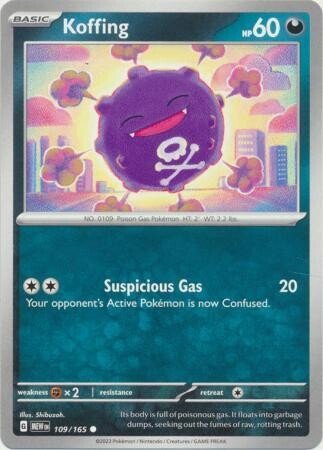 Koffing - 109/165 - Common Scarlet &amp; Violet 151 Singles