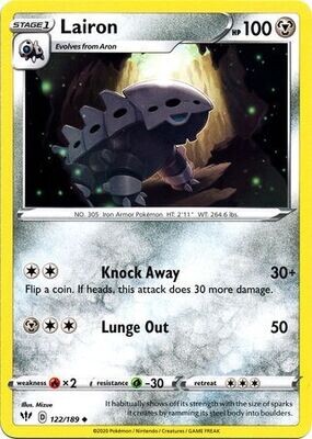 Lairon - 122/189 - Uncommon Sword &amp; Shield: Darkness Ablaze Singles
