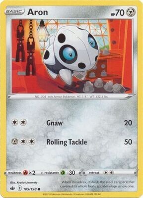 Aron - 109/198 - Common Sword &amp; Shield: Chilling Reign Singles (Español)