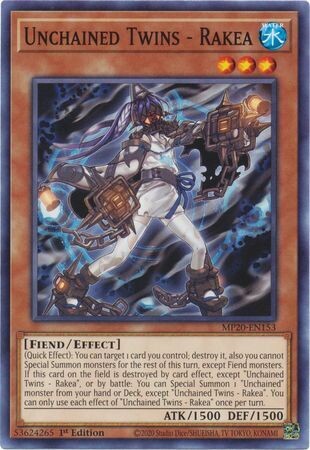 Unchained Twins - Rakea - MP20-EN153 - Common 1st Edition 2020 Mega-Tin: Lost Memories 1st Edition Singles