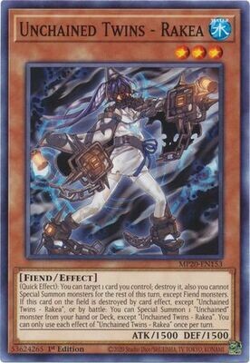 Unchained Twins - Rakea - MP20-EN153 - Common 1st Edition 2020 Mega-Tin: Lost Memories 1st Edition Singles