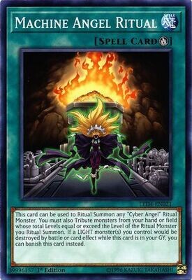 Machine Angel Ritual - LED4-EN021 - Common 1st Edition Legendary Duelists: Sisters of the Rose 1st Edition Singles