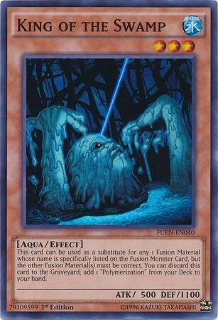 King of the Swamp - FUEN-EN040 - Super Rare 1st Edition
Fusion Enforcers 1st Edition Singles (Espanol)