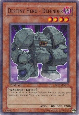 Destiny Hero - Defender - POTD-EN013 - Common 1st Edition
Power of the Duelist [POTD] 1st Edition Singles