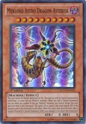 Meklord Astro Dragon Asterisk - EXVC-EN015 - Super Rare 1st Edition Extreme Victory 1st Edition Singles (espanol)