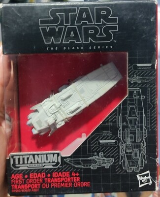 SJ4 First Order Transporter Titanium Series Star Wars Black Series