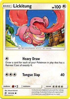 Lickitung - 161/236 - Common
Sun &amp; Moon: Unified Minds Singles