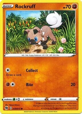 Rockruff - 029/073 - Common
Champion&#39;s Path Singles
