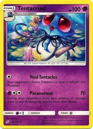 Tentacruel - 61/181 - Uncommon
Sun &amp; Moon: Team Up Singles