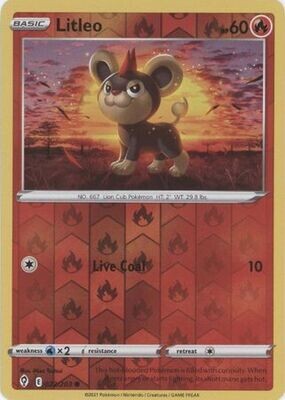 Litleo - 022/203 - Common Reverse Holo
Sword &amp; Shield: Evolving Skies Reverse Holo Singles