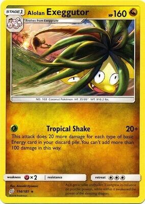 Alolan Exeggutor - 114/181 - Rare Sun &amp; Moon: Team Up Singles (Español)