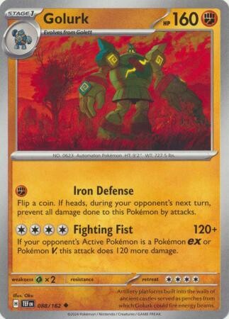 GA Golurk - 088/162 - Uncommon
Scarlet &amp; Violet: Temporal Forces Singles