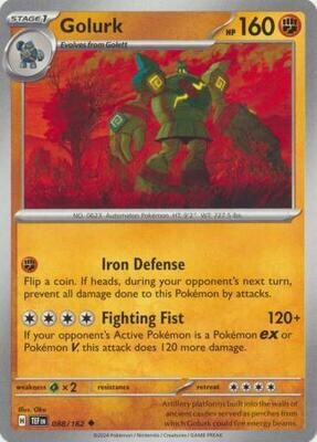 GA Golurk - 088/162 - Uncommon
Scarlet &amp; Violet: Temporal Forces Singles