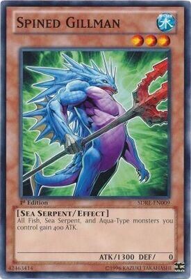 Spined Gillman - SDRE-EN009 - Common 1st Edition Structure Deck: Realm of the Sea Emperor 1st Edition Singles