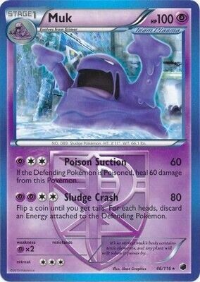 Muk - 46/116 - Rare Black &amp; White 9: Plasma Freeze Singles