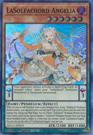 LaSolfachord Angelia - ANGU-EN019 - Super Rare 1st Edition
Ancient Guardians 1st Edition Singles (Espanol)