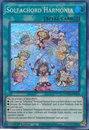 SH Solfachord Harmonia - ANGU-EN024 - Super Rare 1st Edition
Ancient Guardians 1st Edition Singles